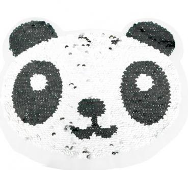 Applikation - Wendepailletten - Panda - Multi - Aufnäher
